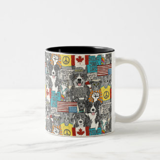 Tasse 2 Couleurs protestation des animaux
