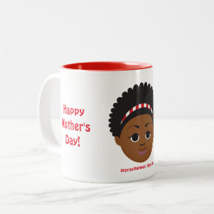 Tasse 2 Couleurs #Proud2BNaturalMe Cadeaux pour #Mom