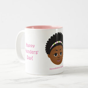 Tasse 2 Couleurs #Proud2BNaturalMe Dons de Sororité #FoundersDay