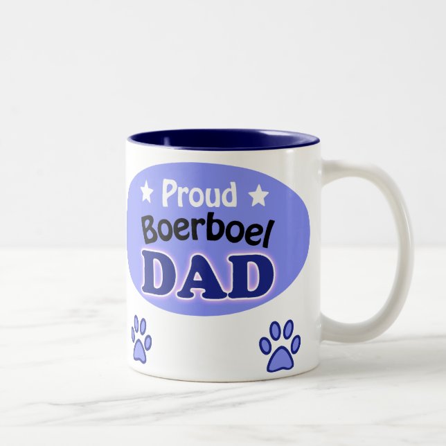 Tasse 2 Couleurs Proud Boeraie Dad (Droit)