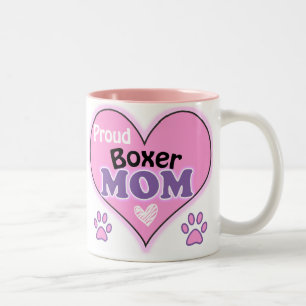 Tasse 2 Couleurs Prouve Boxer Maman
