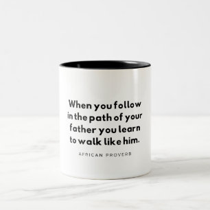 Tasse 2 Couleurs Proverbe africain
