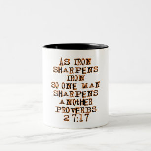 Tasse 2 Couleurs Proverbes 27:17