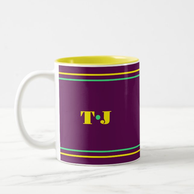 Tasse 2 Couleurs Prune  (Gauche)