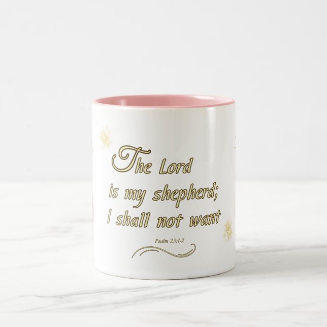 Tasse 2 Couleurs Psalm 23:1  (Centre)