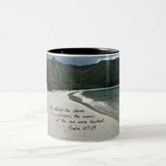 Tasse 2 Couleurs Psaume 107:29 Il étouffa la tempête...
