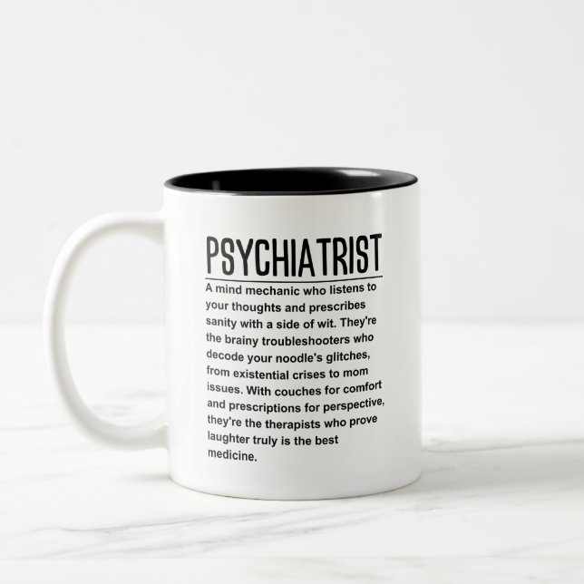 Tasse 2 Couleurs Psychiatre (Gauche)