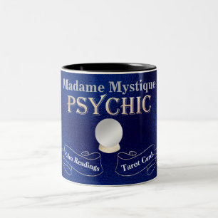 Tasse 2 Couleurs Psychique Crystal Ball Or et Bleu