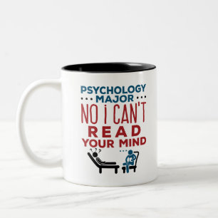 Tasse 2 Couleurs Psychologie Major Non Je ne peux pas lire votre es