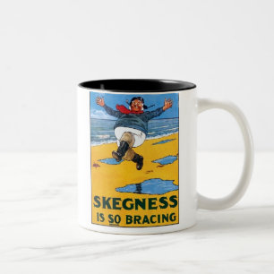 Tasse 2 Couleurs Publicité Vintage de Skegness - Skegness est si B