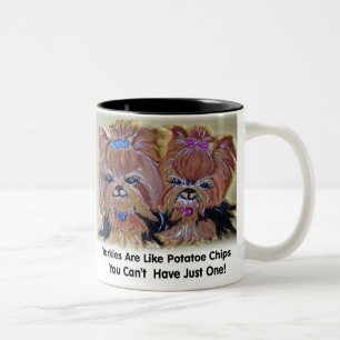 Tasse 2 Couleurs Puce Yorkies de Potatoe