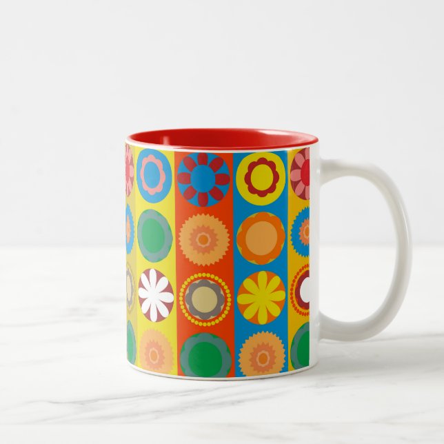 Tasse 2 Couleurs Puissance de flux dans les lignes (Droit)
