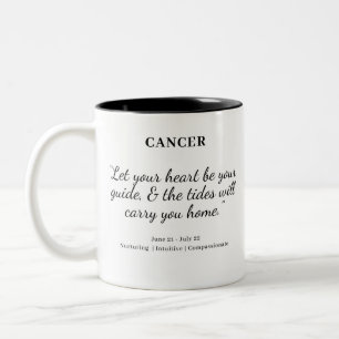 Tasse 2 Couleurs Puissance étoilée : Musique d'astrologie du cancer