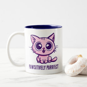 Tasse 2 Couleurs Puissant, Beau Manga Kitten