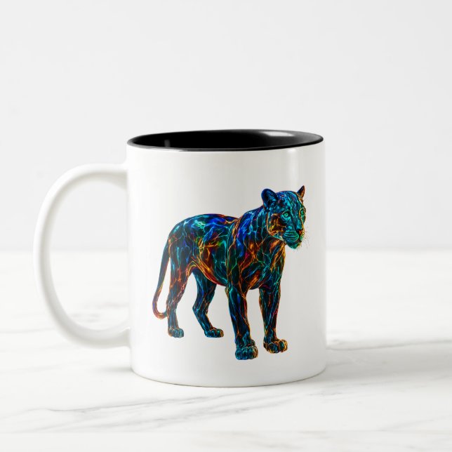 Tasse 2 Couleurs Puissant Panther Art (Gauche)