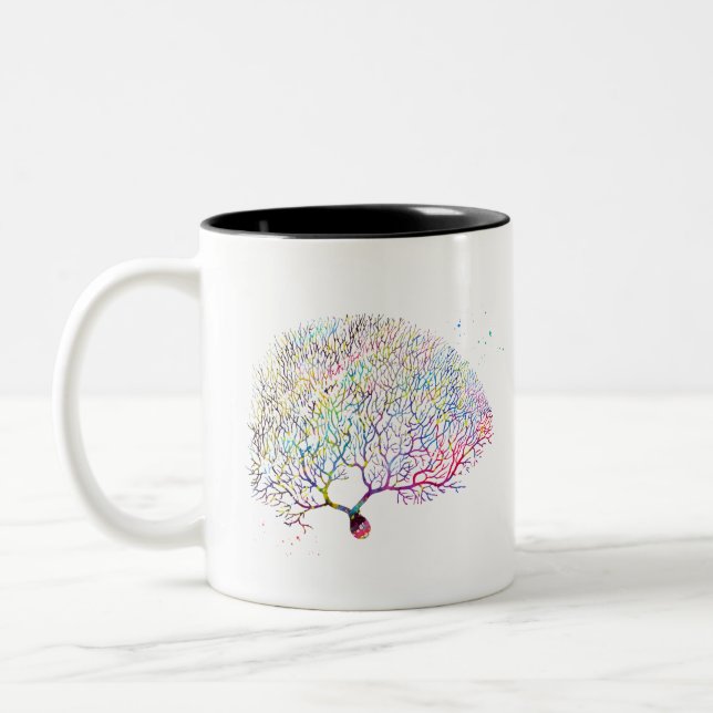 Tasse 2 Couleurs Purkinje Neuron (Gauche)