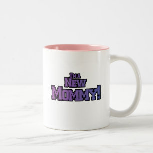 Tasse 2 Couleurs Purple Je suis une nouvelle maman Tshirts et cadea