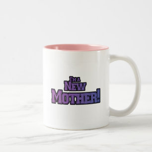 Tasse 2 Couleurs Purple Je suis une nouvelle mère t-shirts et cadea