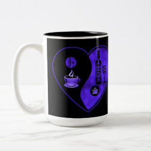 Tasse 2 Couleurs Purple Yin & Yang Café & Vin