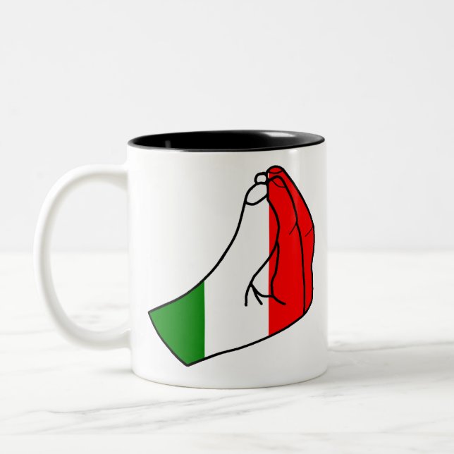 Tasse 2 Couleurs Purse des doigts (Gauche)