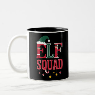Tasse 2 Couleurs Pyjamas de Noël assortis pour famille d'elfes Esco