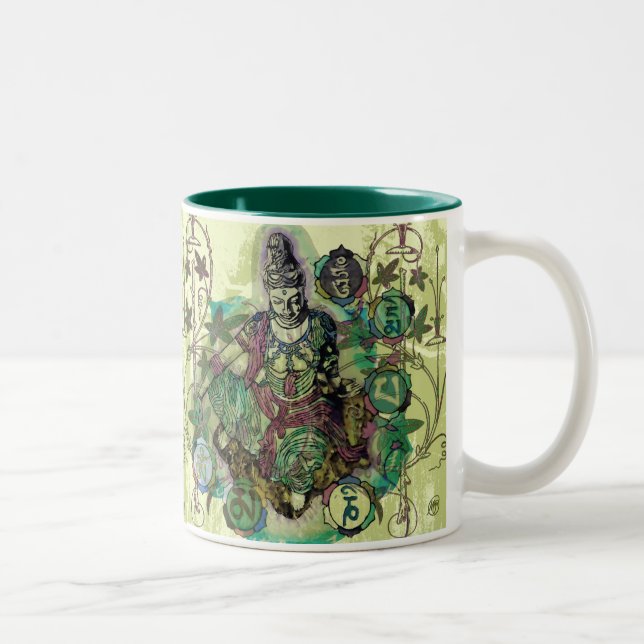 Tasse 2 Couleurs Quan Yin (Droit)