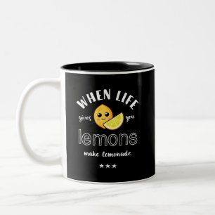Tasse 2 Couleurs Quand La Vie Donne Du Citron Faire De La Lemonade