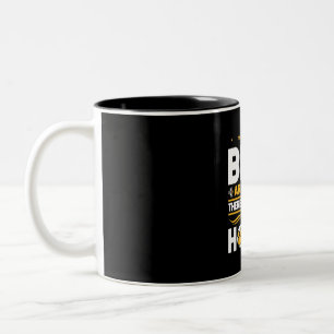 Tasse 2 Couleurs Quand les abeilles sont en train de pailler