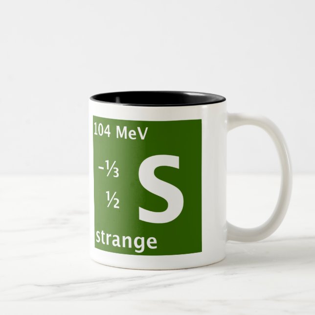 Tasse 2 Couleurs Quark étrange (gaucher) (Droit)