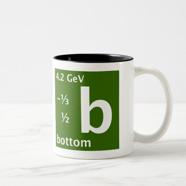 Tasse 2 Couleurs Quark inférieur (gaucher) (Droit)