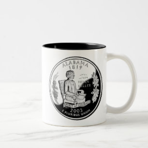 Tasse 2 Couleurs Quart d'état de l'Alabama