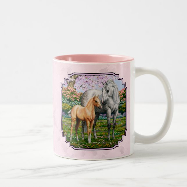 Tasse 2 Couleurs Quartier Cheval Mare et Foie rose (Droit)