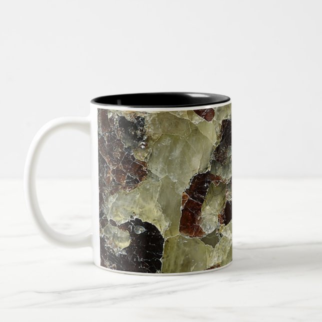 Tasse 2 Couleurs Quartz marbré Brown (Gauche)
