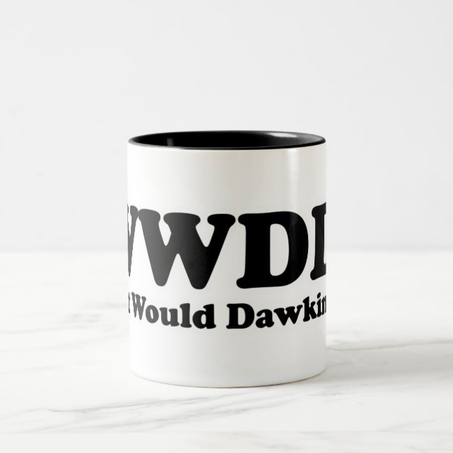 Tasse 2 Couleurs Que ferait Dawkins ? (Centre)