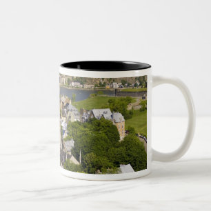 Tasse 2 Couleurs Québec, Québec, Canada. Vue plongeante sur la