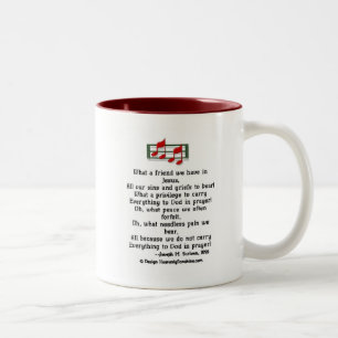 Tasse 2 Couleurs Quel ami nous avons en Jésus