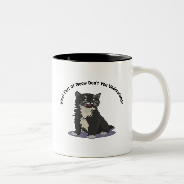 Tasse 2 Couleurs Quelle partie de Meow (Droit)