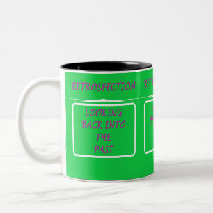 Tasse 2 Couleurs Quelque chose pour une couleur de professeur vert