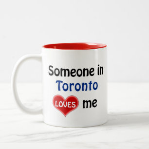 Tasse 2 Couleurs Quelqu'un à Toronto m'aime