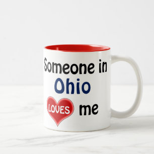 Tasse 2 Couleurs Quelqu'un dans l'Ohio m'aime