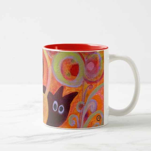 Tasse 2 Couleurs queues et chats (Droit)