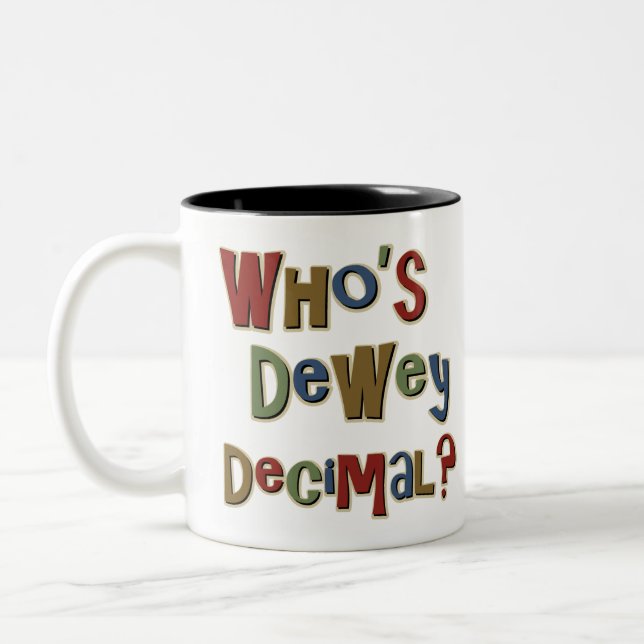 Tasse 2 Couleurs Qui est décimale de Dewey (Gauche)