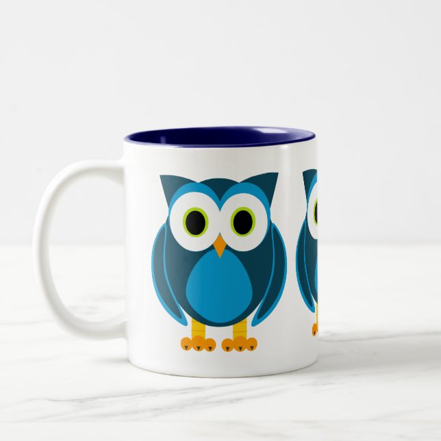 Tasse 2 Couleurs Qui ? M. Owl Cartoon (Gauche)