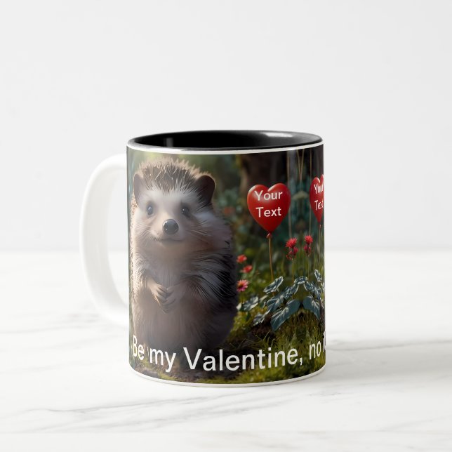 Tasse 2 Couleurs Quitter Tu Es Ma Valentine (Devant gauche)