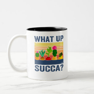 Tasse 2 Couleurs Quoi, Succa ? Cactus Succulent amusant