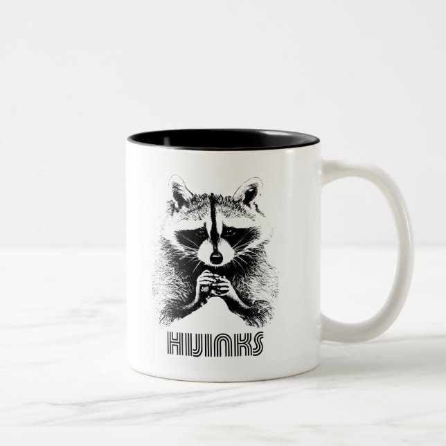 Tasse 2 Couleurs Raccoon Hijinks (Droit)