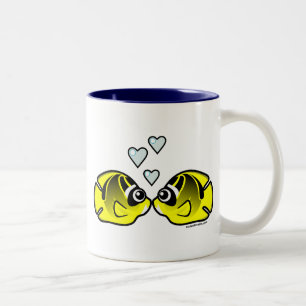 Tasse 2 Couleurs Raccoon Papillon amour