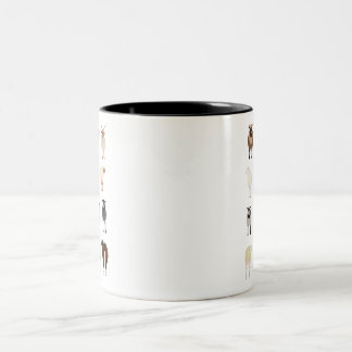 Tasse 2 Couleurs Race de moutons britanniques