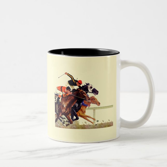Tasse 2 Couleurs Race Thoroughbred (Droit)