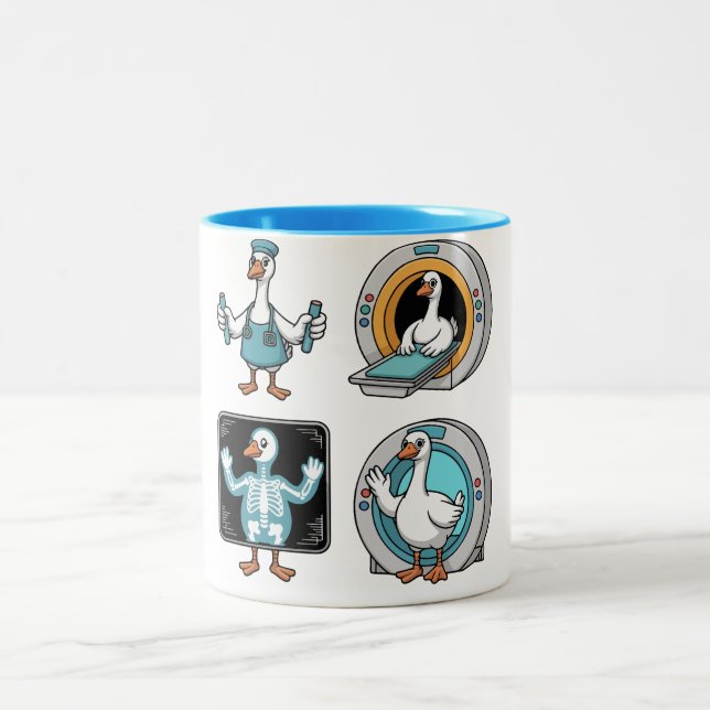 Tasse 2 Couleurs Radiologic Technologist Silly Goose , Funny X-Ray  (Centre)